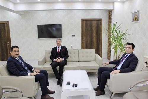 Ağrı Cumhuriyet Başsavcısı Adem ÇALIŞ ve Adalet Komisyonu Başkanı Abdullah BOYRAZ Kaymakamımız Ali YILDIRIM’a Ziyarette Bulundu